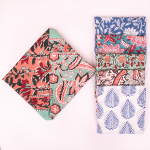 Pañuelo de Algodón Estampado a Mano con Diseño Floral Sanganeri para Mujeres y Hombres, Pañuelo Bohemio para la Cabeza, Transpirable, Ecológico, para el Cuello, la Muñeca o la Cintura - Product Image 2