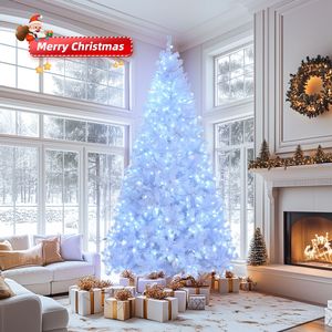 Albero di Natale Artificiale Pre-Illuminato da 2,7 m con 2000 Rami, 650 Luci, Pino Artificiale a Cerniera per Feste, Ufficio, Casa - Effetto Realistico Superiore - Product Image 6