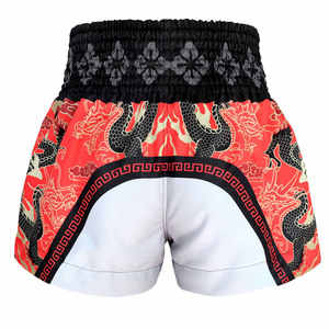 Pantalones Cortos de Muay Thai con Estampado de Dragón, Fabricante Directo, Pantalones de Kickboxing de Satén Sublimado, Equipo de Entrenamiento de Artes Marciales - Product Image 2