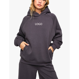 Sudadera con capucha y pantalón de chándal de felpa francesa con bordado y serigrafía personalizados, estilo urbano, 2 piezas, 2026 - Product Image 4