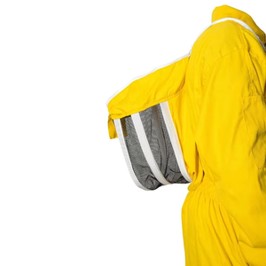 Traje de Apicultura de Protección Corporal Completa, Amarillo, Tejido Resistente, Diseño a Prueba de Picaduras, Traje Profesional para Apicultores - Product Image 6