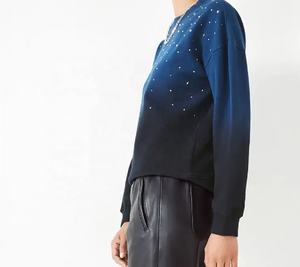 Top estampado para mujer, ropa de calle, suéter holgado informal de manga larga, cuello redondo, hombro caído, sudadera informal de gran tamaño para invierno y otoño - Product Image 3