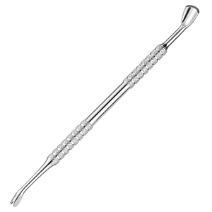 Herramienta Profesional para Cutículas en Forma de V, 2 en 1, de Acero Inoxidable, Recortador de Piel Muerta, Removedor de Cutículas, Herramienta para el Cuidado de las Uñas, Empujador de Cutículas para Manicura - Product Image 1