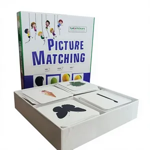 Livre d'apprentissage en carton pour l'association d'images avec cartes de fruits pour les tout-petits et les enfants d'âge préscolaire - Activité de perception visuelle, taille 23 cm - Product Image 5