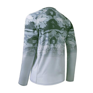 เสื้อตกปลาสำหรับเดินทางในแม่น้ำเสื้อใส่สบายกลางแจ้งควบคุมความชื้นผ้าเรียบสวมใส่ง่ายสไตล์ - Product Image 2