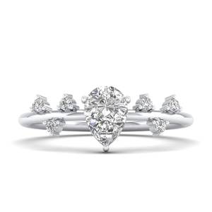 Bague de fiançailles solitaire REYES en moissanite de 0,84 carat, taille poire luxueuse, en argent sterling 925, cadeau de mariage, bijoux fins - Product Image 5