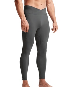Leggings de Compresión para Gimnasio para Hombre OEM, Secado Rápido, Deportivos, con Bolsillo, Largos hasta el Tobillo, Estampado por Transferencia de Calor, Spandex/Poliéster Elástico - Product Image 2