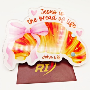 Ornement religieux chrétien en acrylique de forme personnalisée, motif cils, imprimé UV, verset biblique, décoration intérieure religieuse, fournisseur OEM ODM - Product Image 6