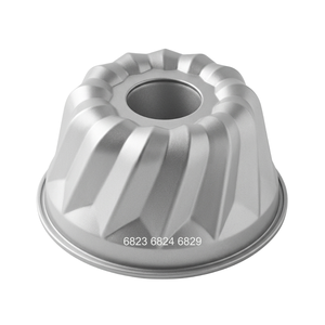 Molde para Pastel Alemán Gugelhupf ATLAS STAR de 22 cm (9 Pulgadas), Molde de Aluminio Acanalado para Kugelhopf, Apto para Horno, para Pastel de Navidad - Product Image 1