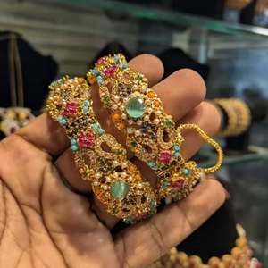 Luxury Egyptian Style Women's <b>Bangles</b> <b>Set</b> Crystal Rhinestone Imitation Pearl Trendy Antique Tribal Ethnic Jewelry <b>Bangles</b> - Product Image 4