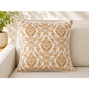 Luxury Floral Printed Cotton Cushion Cover | <b>Soft</b> Decorative Throw <b>Pillow</b> Cover for Sofa, Bed & Hotel Decor - Product Image 3