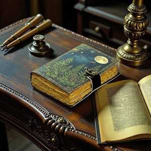 Grimoire leather journal Moon And Tree Printed Blank spell <b>book</b> of shadows Gifts vintage journal - Product Image 2