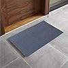 Alfombra de puerta elegante y duradera, fácil de mantener, de goma gris, rectangular, de 1 pieza, 16X24'' - Product Image 3