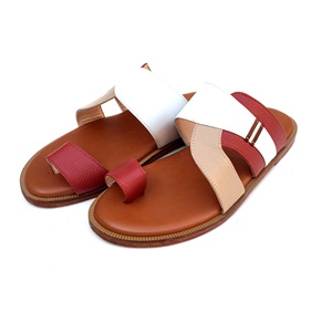 รองเท้าแตะหนังสำหรับผู้ชาย,รองเท้าแตะอาหรับแฮนด์เมดรองเท้า Flip Flops Gulf Shoes ใหม่ลำลอง - Product Image 1