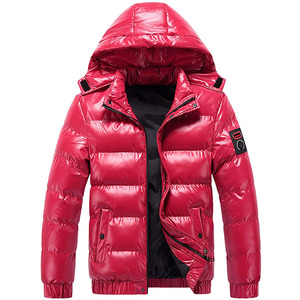 Veste matelassée ample pour homme TIXAY SPORTS, service OEM, col rond, coque en nylon, rembourrage 100% fibre de polyester, fermeture éclair - Product Image 3
