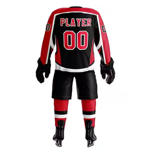 Uniforme de Hockey sobre Hielo de Color Personalizado Hecho en Fábrica, Transpirable, Antibacteriano, de Secado Rápido, Servicio OEM de Alta Calidad - Product Image 2