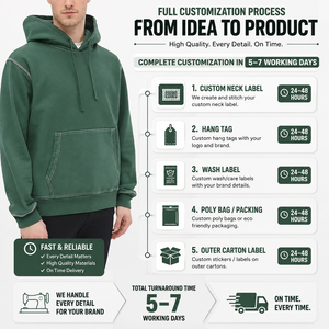 Custom <b>Oversized</b> Winter <b>Hoodie</b> with Letter Pattern Polyester/Cotton Fleece Embroidered Contrast <b>Stitching</b> Pullover - Product Image 3