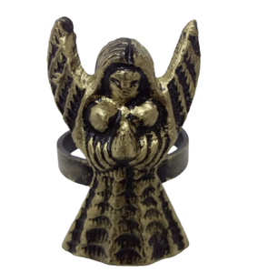 Anneau de serviette en aluminium au design ange, porte-serviettes décoratif pour table à manger, mariage, fête, hôtel, décoration de la maison - Product Image 3