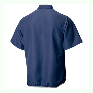 Service OEM – Nouveau Maillot de Baseball Respirant et Hydrofuge à Manches Courtes avec Col Zippé pour Adultes – Noir, Antibactérien, Idéal Entraînement en Cage de Frappe - Product Image 1