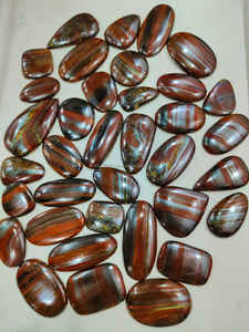 100% naturel en gros fer oeil de tigre Cabochon fer oeil de tigre mélange taille et forme pierre précieuse en vrac pour la fabrication de bijoux faits à la main - Product Image 2