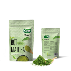 Échantillon Gratuit de Poudre de Matcha Barista en Vrac, Poudre de Thé Vert Certifiée, 100g 200g 500g, Marque Cozy Barista - Product Image 1