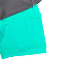 Shorts de combat BJJ MMA 2-en-1 avec impression personnalisée par sublimation, doublure de compression intégrée, grappling, Jiu-Jitsu brésilien, shorts No-Gi