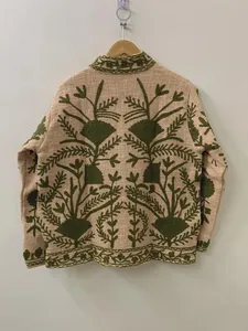 Chaqueta Texturizada de Algodón Premium Hecha a Mano para Mujer, Costuras Precisas, Ajuste Cómodo, Chaqueta Étnica para Otoño y Primavera - Product Image 3