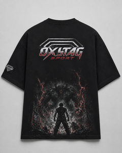 เสื้อยืดกราฟิกพรีเมียมสั่งทำพิเศษ ทรงโอเวอร์ไซส์ ลายอนิเมะ ผ้าคอตตอนหนานุ่ม สไตล์วินเทจ ไหล่ตก สตรีทแวร์ เสื้อยืดออกกำลังกายสำหรับผู้ชาย ผลิตโดยโรงงาน - Product Image 3