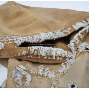 Personalizado de alta calidad de algodón francés Terry ropa de calle Vintage ácido lavado Sudadera con capucha desgastada Ripped Hoodies bordes crudos - Product Image 2