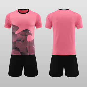 Conjunto Completo de Uniforme de Fútbol Personalizado con Impresión por Transferencia de Calor, Cuello Polo, para Equipos, 100% Poliéster, Sin Mangas, Secado Rápido - Product Image 3