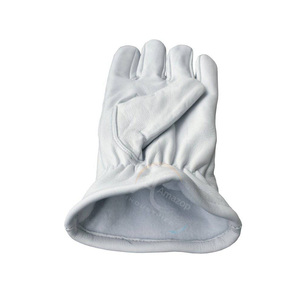 Gants de Maître Maçon pour Loge Bleue en Cuir Blanc avec Broderie Carré et Compas G – Haute Qualité, Fournisseur OEM en Gros - Product Image 3