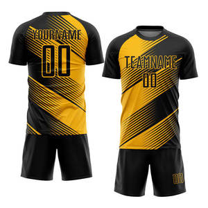 Elite Short Sleeve Football Team Wear Uniform Breathable Fabric Round <b>Neck</b> Printed Team Name Numbers League Play Men's Uniform - Product Image 1