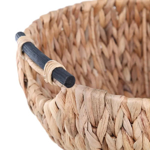 Cuenco Decorativo de Jacinto de Agua Tejido Natural, Centro de Mesa para Almacenamiento en el Hogar, Arreglo Floral, Decoración de Mesa - Product Image 5
