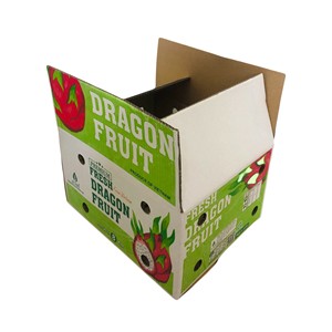 Wholesale Luxury Eco Friendly <b>Recyclable</b> Customized Labels Corrugated Paper Carton <b>Box</b> Agriculture Flour Feed Fresh Dragon Fruit - Product Image 3