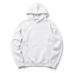 Vente en gros de sweats à capuche unisexes pour hommes, oversize, en polaire épaisse, style streetwear, vierges, personnalisables avec logo - Product Image 5