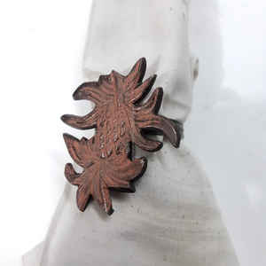 Anneaux de serviette en aluminium faits à la main en forme de feuille d'érable, écologiques, minimalistes, nouveau design classique pour les fêtes - Product Image 5