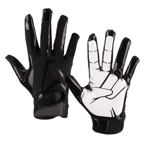 Custom Sticky Grip American Football <b>Gloves</b> Adjustable Velcro Strap Adult Unisex Training Sports <b>Gloves</b> - Product Image 5
