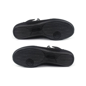 Zapatillas de Boxeo Negras y Blancas de Caña Alta con Cordones, Lona Transpirable, Suela Premium, Calzado de Boxeo Transpirable con Triple Malla y Cordones - Product Image 4