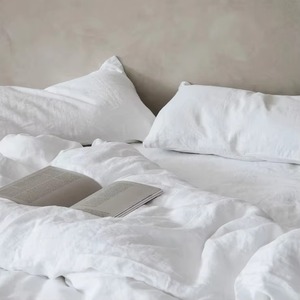 Parures de couette en lin pur 100% lavé à la pierre, lavables en machine, pour usage domestique, de luxe - Product Image 1