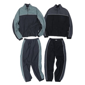 Conjunto Deportivo Ligero y Flexible de Nailon para Hombre, con Pantalones Largos y Chaqueta con Cremallera para Correr y Hacer Ejercicio - Product Image 1