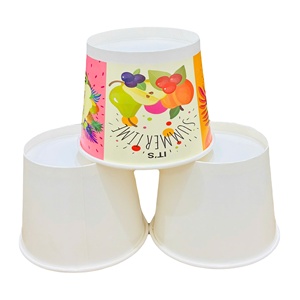 Kraft <b>Paper</b> Eco-friendly Disposable Salad Bowl with PET Lid Self Erecting Cylinder Shape for Food Packaging - Product Image 1