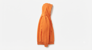 Sweat-shirt à capuche pour homme Orange, coupe classique décontractée avec poche avant - Product Image 4