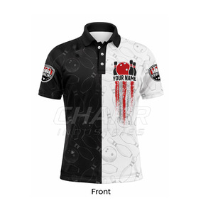 Jersey de Boliche Personalizado con el Mejor Diseño de Sublimación, Ligero, Transpirable, Tallas Grandes, 100% Poliéster - Product Image 2