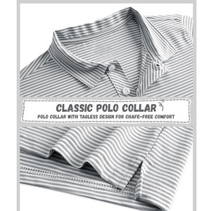 เสื้อโปโลชายคุณภาพสูง พิมพ์ลายโลโก้ตามสั่ง ผ้าฝ้าย 100% ดีไซน์ทันสมัย ผ้าถักคุณภาพสูง - Product Image 4