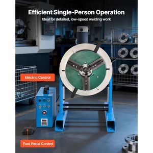 Positionneur de soudage rotatif, capacité de 661 lb, table pivotante inclinable de 45 à 90 degrés, 0,2 à 2 tr/min - Product Image 5