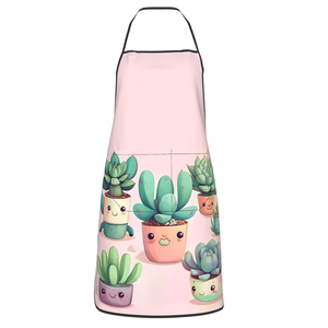 Custom Sublimation and Embroidery Adult Kids Craft Bib Cotton <b>Apron</b> <b>Kitchen</b> Set in New Style - Product Image 1