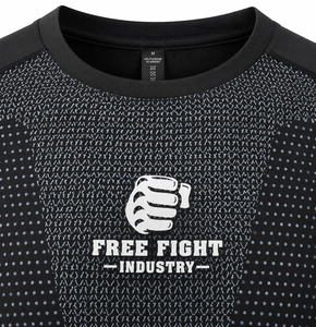 Rashguard à manches longues pour homme, noir, imprimé par sublimation, séchage rapide, polyester et élasthanne, coupe sans couture - Product Image 6