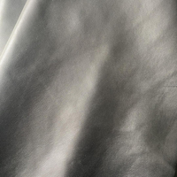 Cuir de mouton véritable noir sur mesure pour vêtements, vestes et sacs