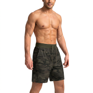 Men's <b>Quick</b> <b>Dry</b> Drawstring <b>Shorts</b> with Pockets Mid Waist Casual Sport Style 100% Cotton Woven Fabric Front Logo Skull Design - Product Image 2
