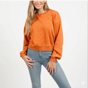 Vente directe d'usine, vêtements décontractés, sweat-shirt en tricot respirant pour femmes, manches longues, sweat-shirt uni pour l'hiver, impression numérique - Product Image 5